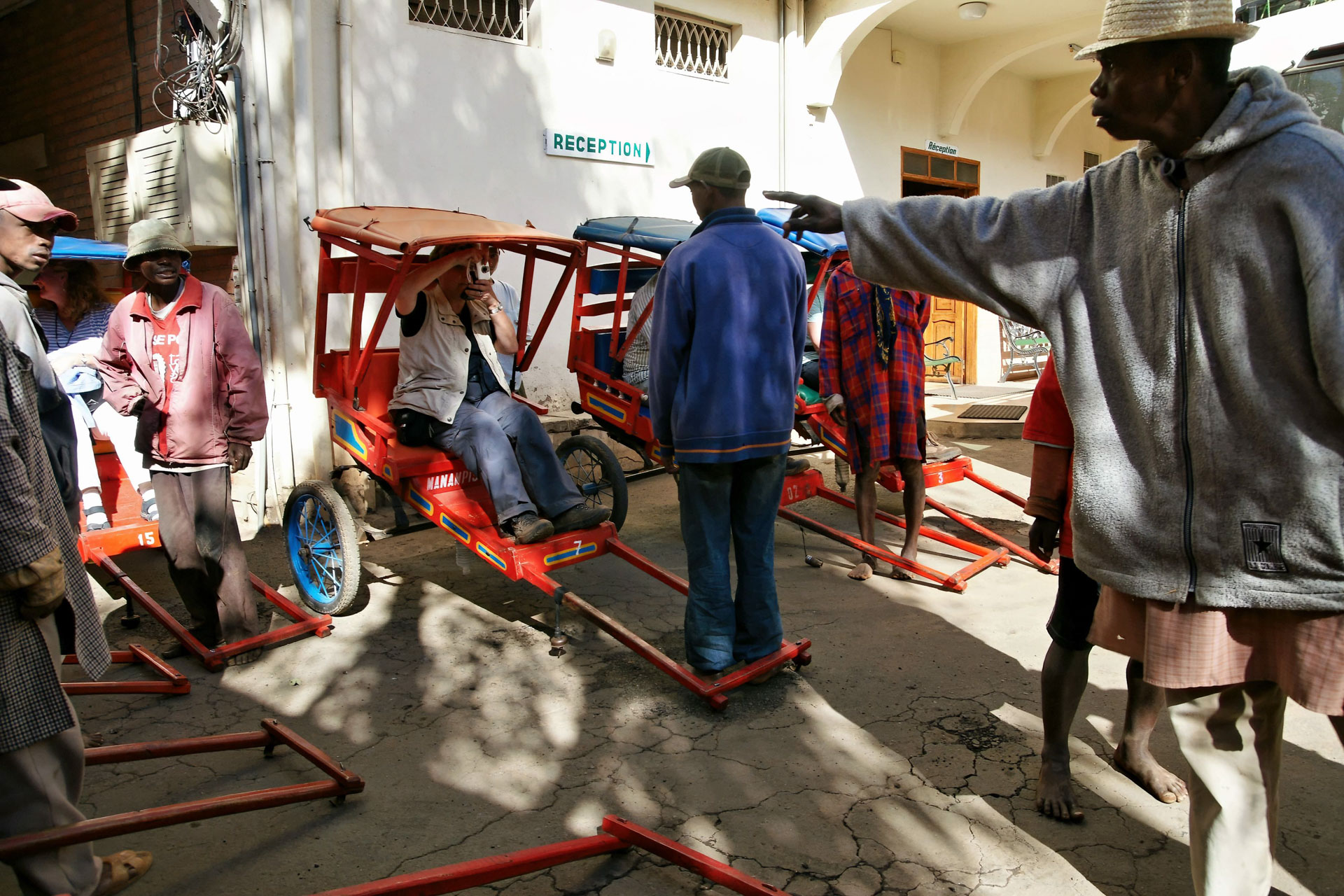 Pousse-Pousse-Fahrt in Antsirabe